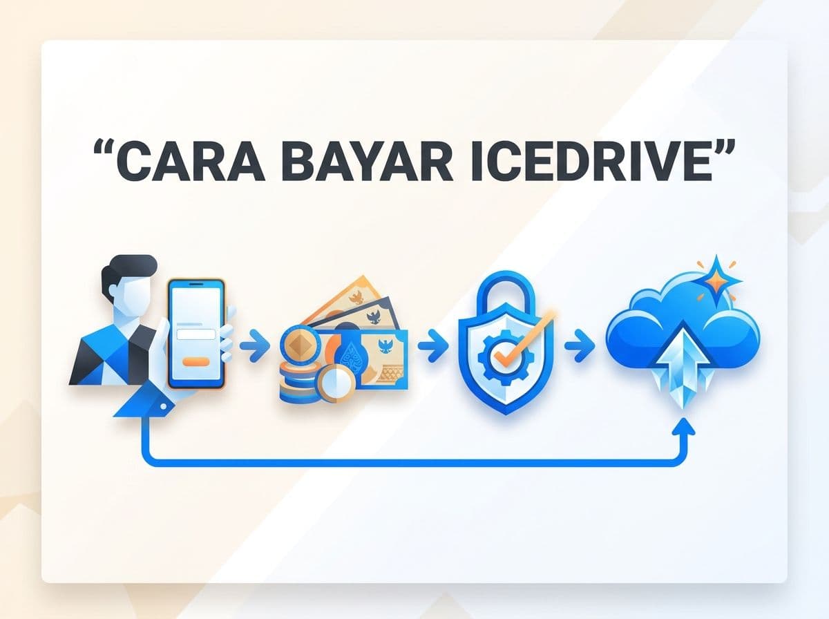 Cara Bayar IceDrive Pro dari Indonesia Tanpa Kartu Kredit