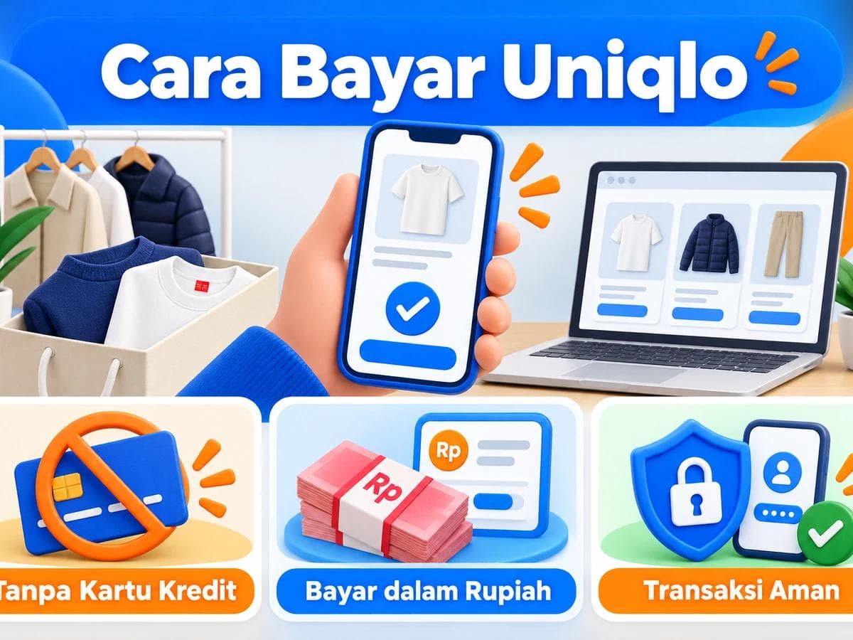 Cara Bayar Uniqlo dari Indonesia Tanpa Kartu Kredit