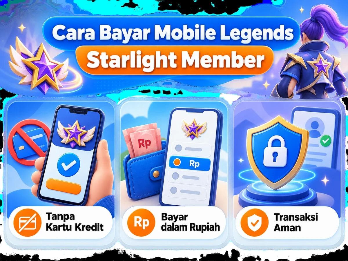 Cara Bayar Mobile Legends Starlight Member Tanpa Kartu Kredit