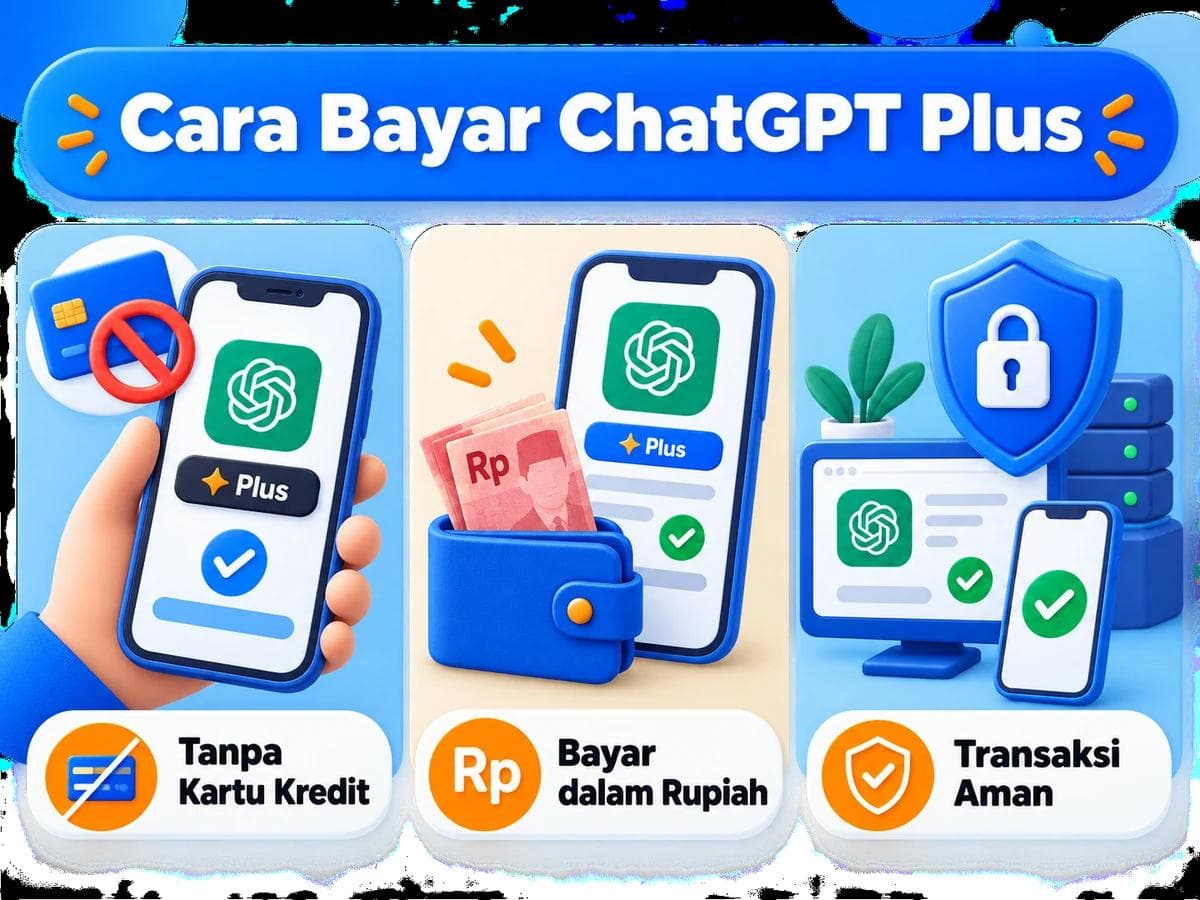 Cara Bayar ChatGPT Plus dari Indonesia Tanpa Kartu Kredit