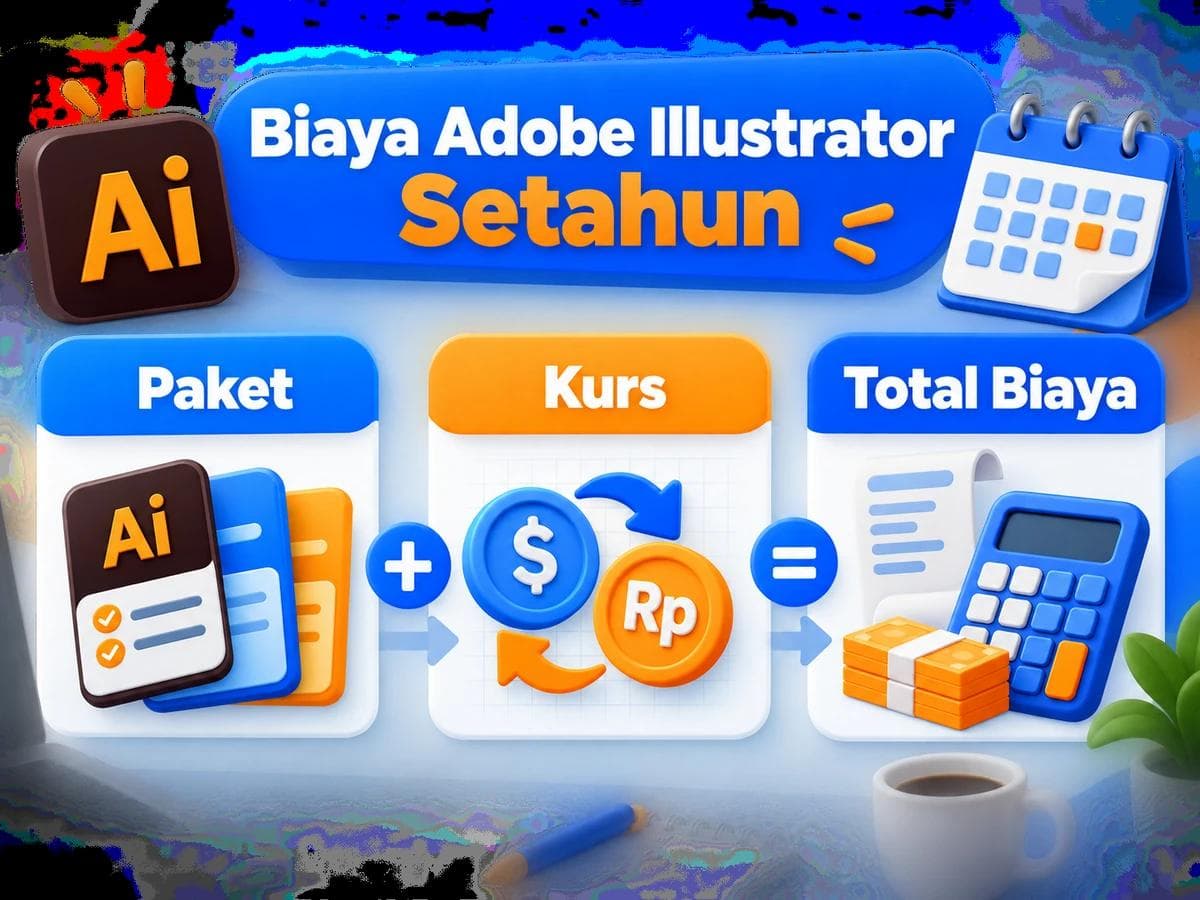 Berapa Total Biaya Langganan Adobe Illustrator Setahun dari Indonesia?