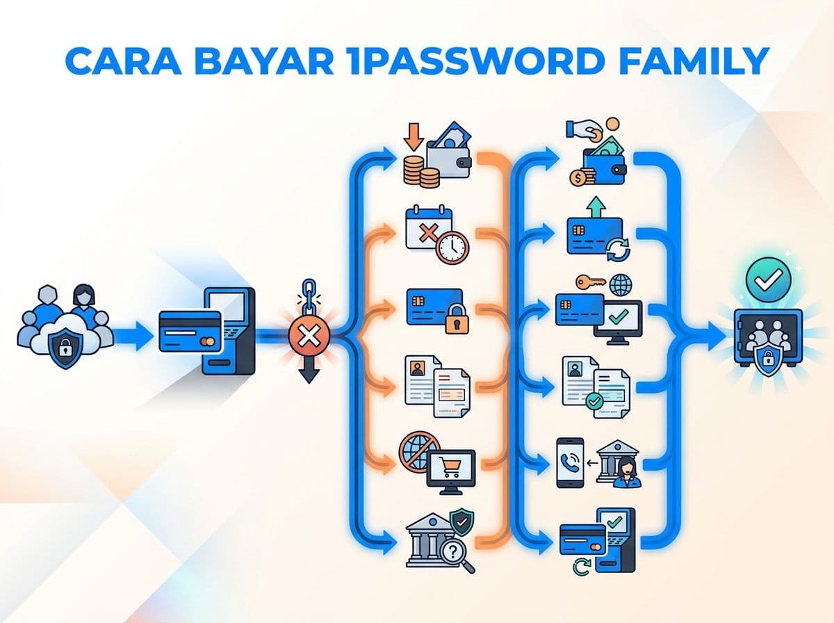1Password Family Gagal Bayar atau Kartu Ditolak: Penyebab dan Solusi