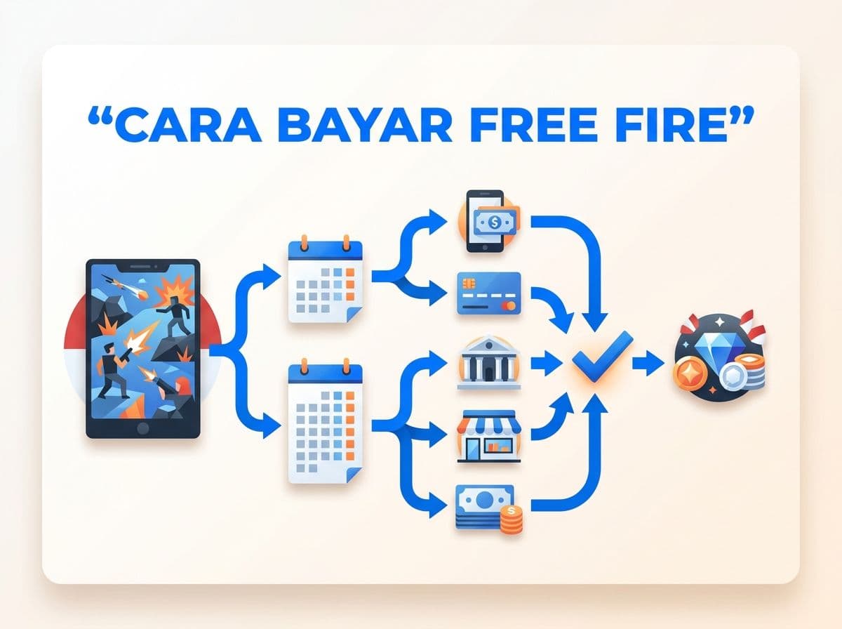 Cara Bayar Free Fire Weekly/Monthly Membership dari Indonesia