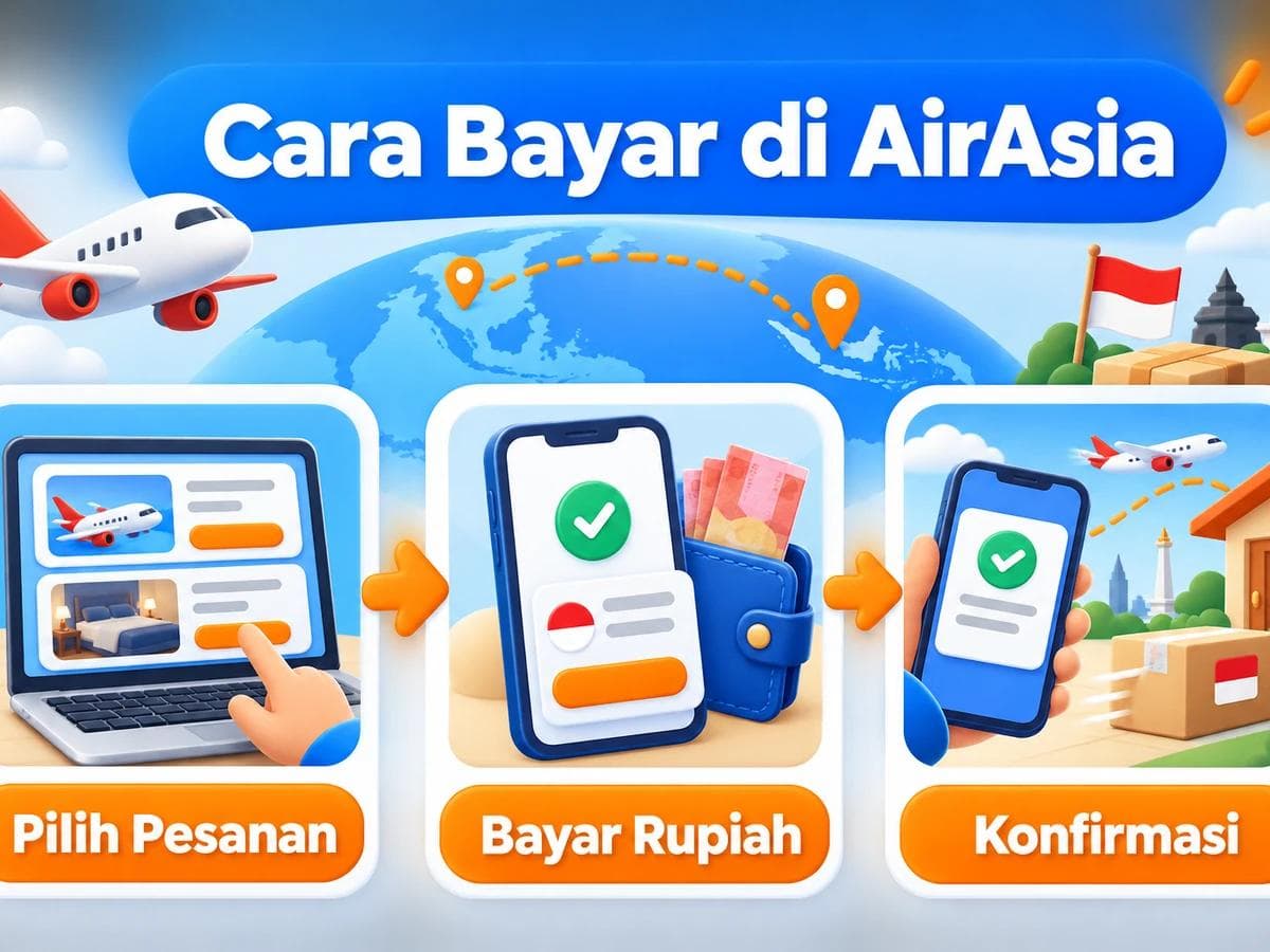 Cara Belanja dan Bayar di AirAsia dari Indonesia