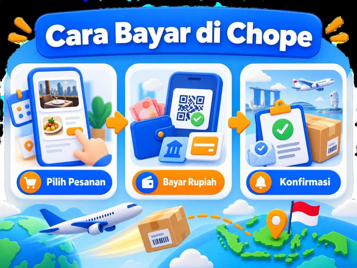 Cara Belanja dan Bayar di Chope dari Indonesia