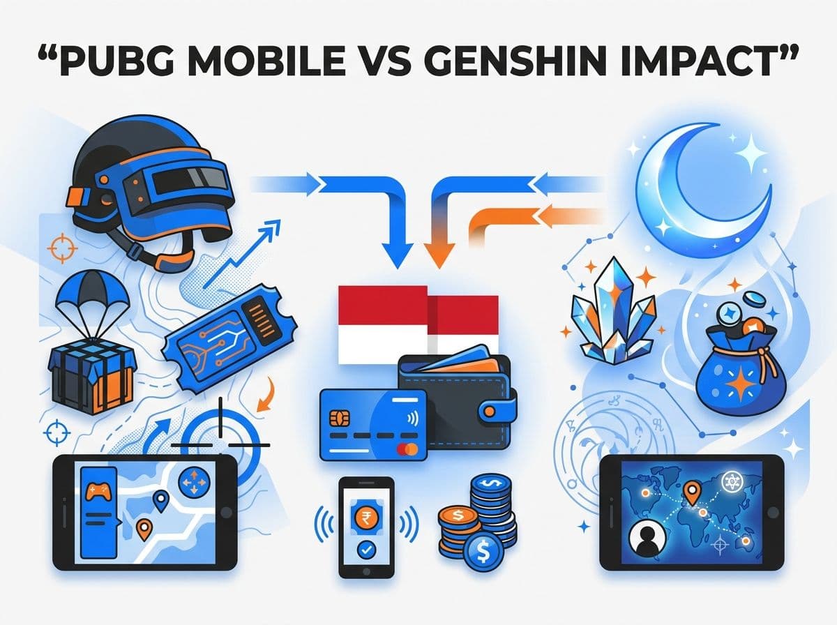 PUBG Mobile vs Genshin Impact: Royale Pass & Welkin Moon dari Indonesia