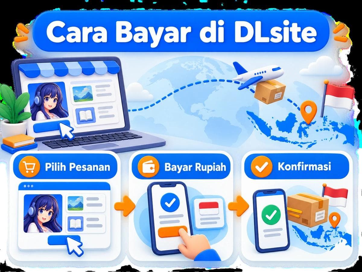 Cara Belanja dan Bayar di DLsite dari Indonesia