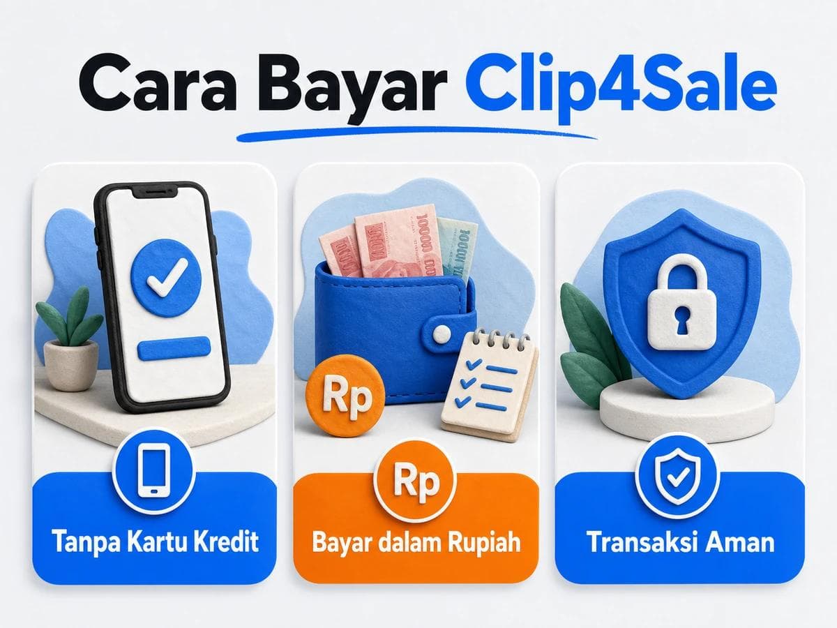 Cara Bayar Clip4Sale dari Indonesia Tanpa Kartu Kredit