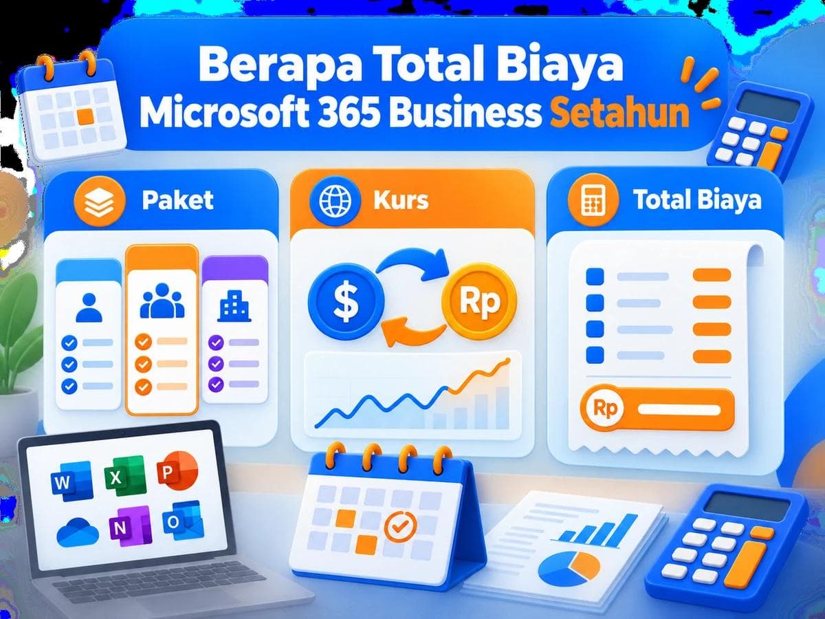 Berapa Total Biaya Microsoft 365 Business Setahun dari Indonesia