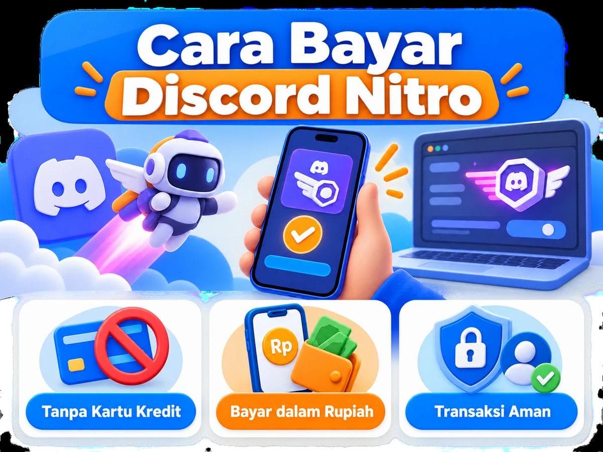 Cara Bayar Discord Nitro dari Indonesia Tanpa Kartu Kredit
