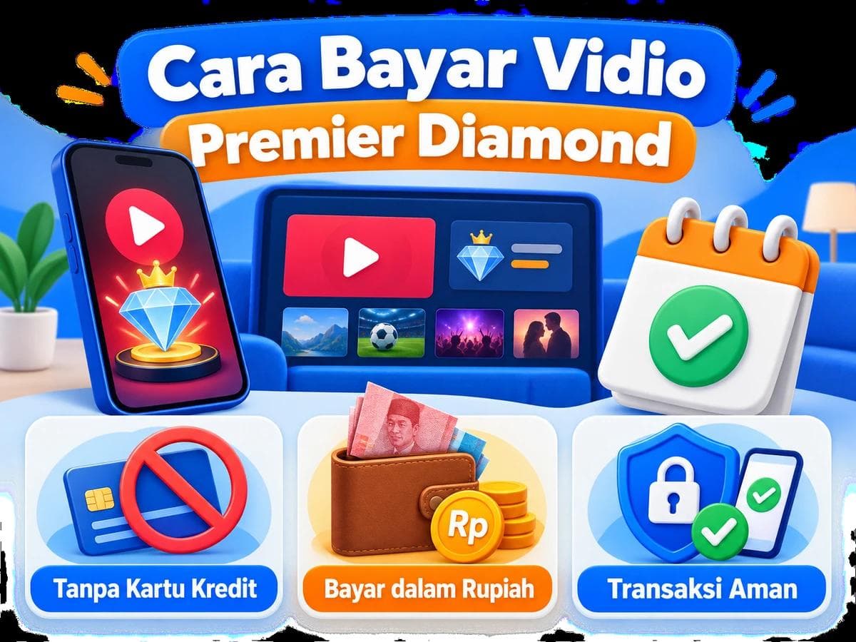 Cara Bayar Vidio Premier Diamond dari Indonesia Tanpa Kartu Kredit