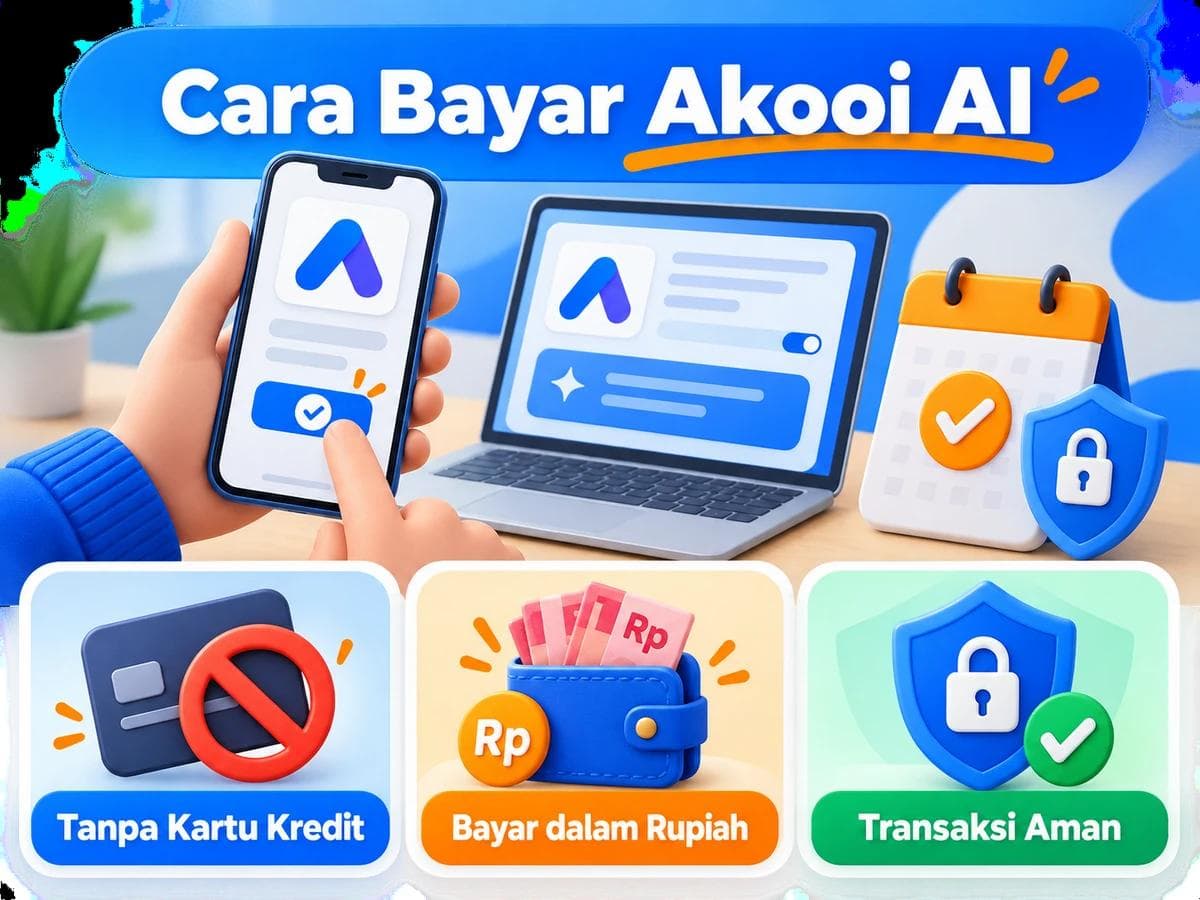 Cara Bayar Akooi AI dari Indonesia Tanpa Kartu Kredit