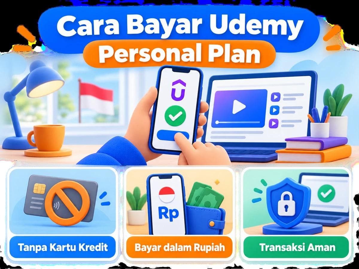 Cara Bayar Udemy Personal Plan dari Indonesia Tanpa Kartu Kredit