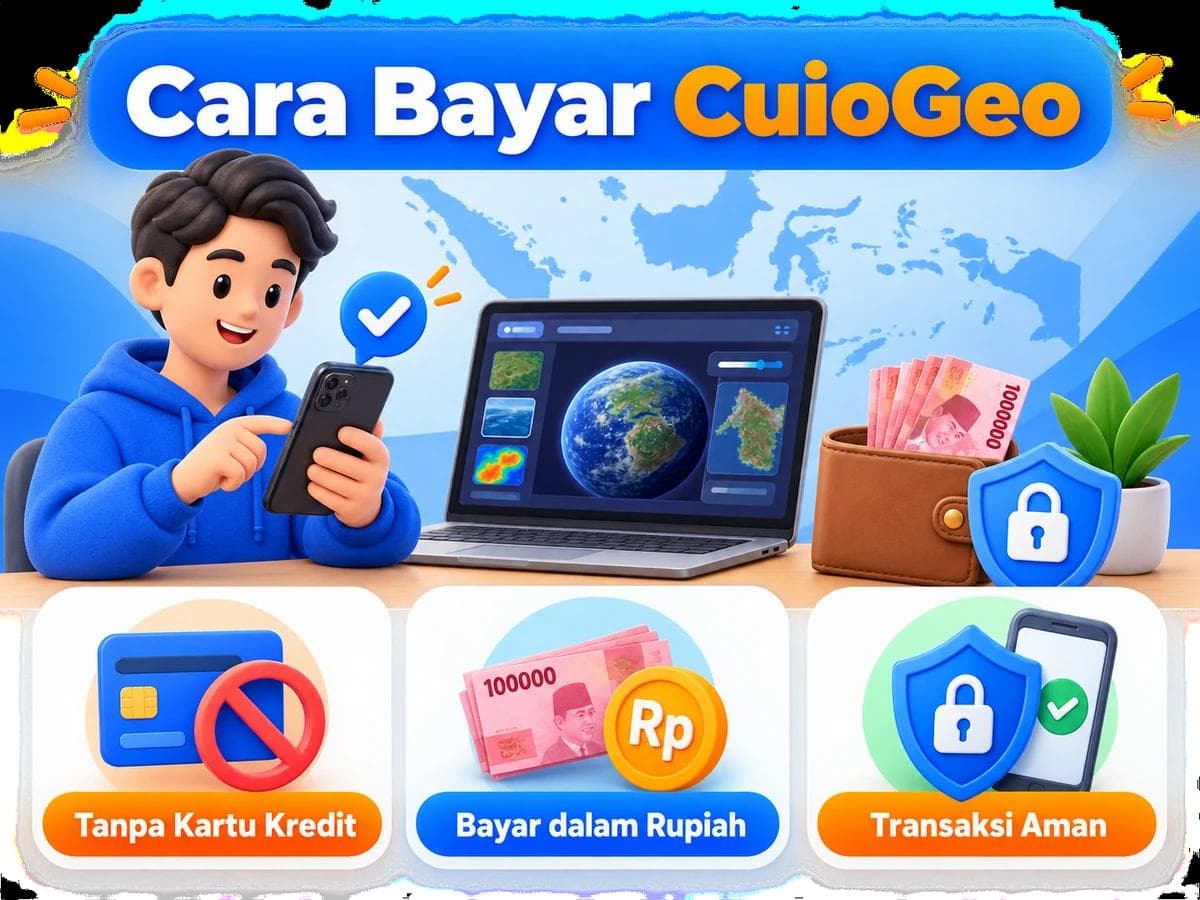 Cara Bayar CuioGeo dari Indonesia Tanpa Kartu Kredit
