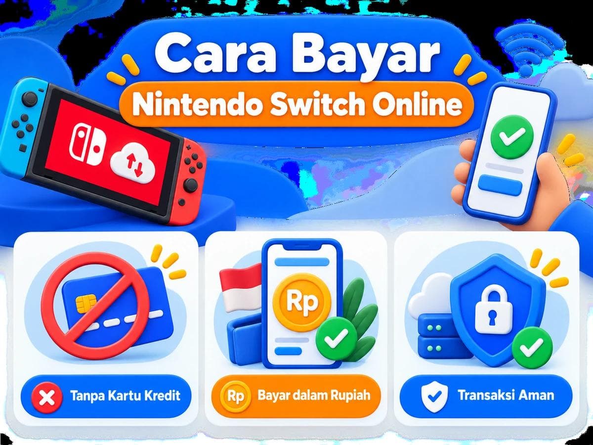 Cara Bayar Nintendo Switch Online dari Indonesia Tanpa Kartu Kredit