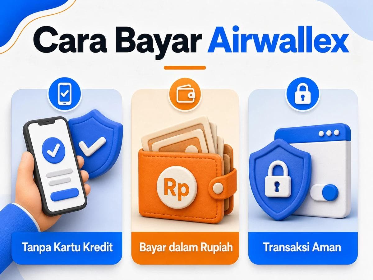 Cara Bayar Airwallex dari Indonesia Tanpa Kartu Kredit
