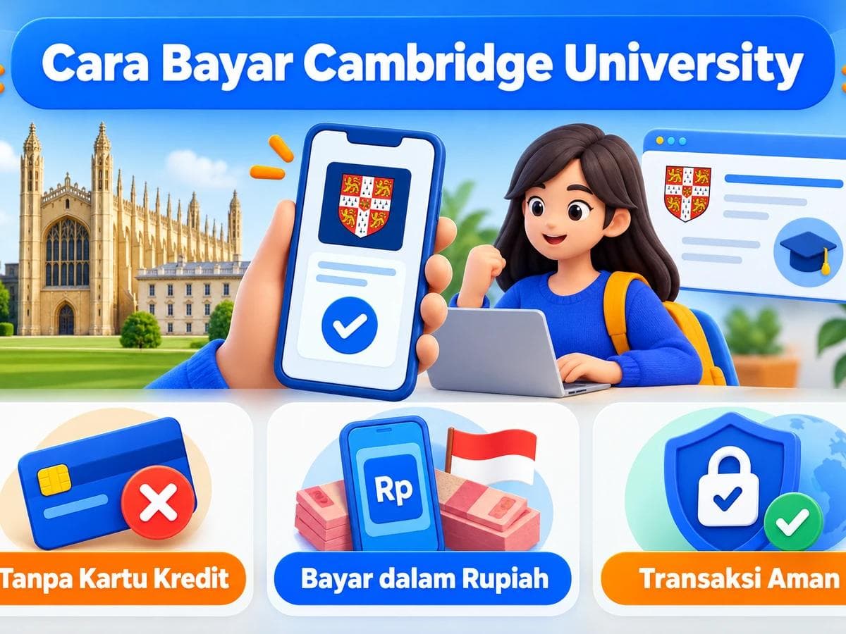 Cara Bayar Cambridge University dari Indonesia Tanpa Kartu Kredit