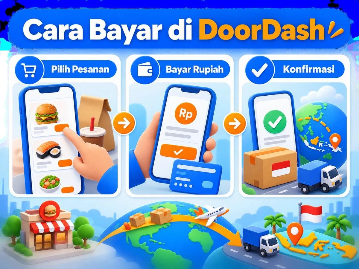 Cara Belanja dan Bayar di DoorDash dari Indonesia
