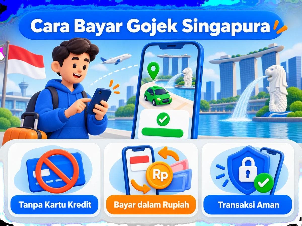 Cara Bayar Gojek Singapura dari Indonesia Tanpa Kartu Kredit