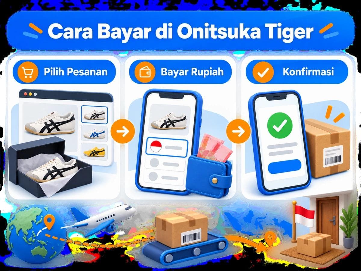Cara Belanja dan Bayar di Onitsuka Tiger dari Indonesia