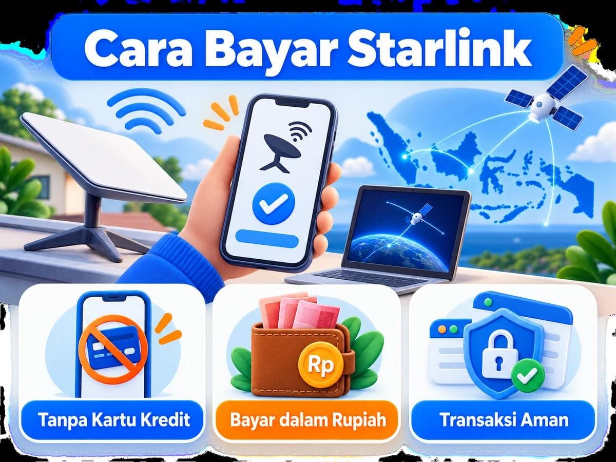 Cara Bayar Starlink dari Indonesia Tanpa Kartu Kredit