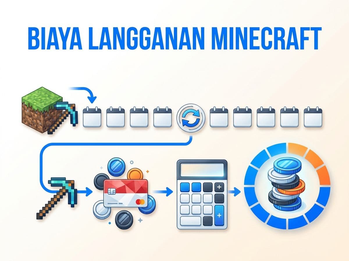Berapa Total Biaya Langganan Minecraft Setahun dari Indonesia