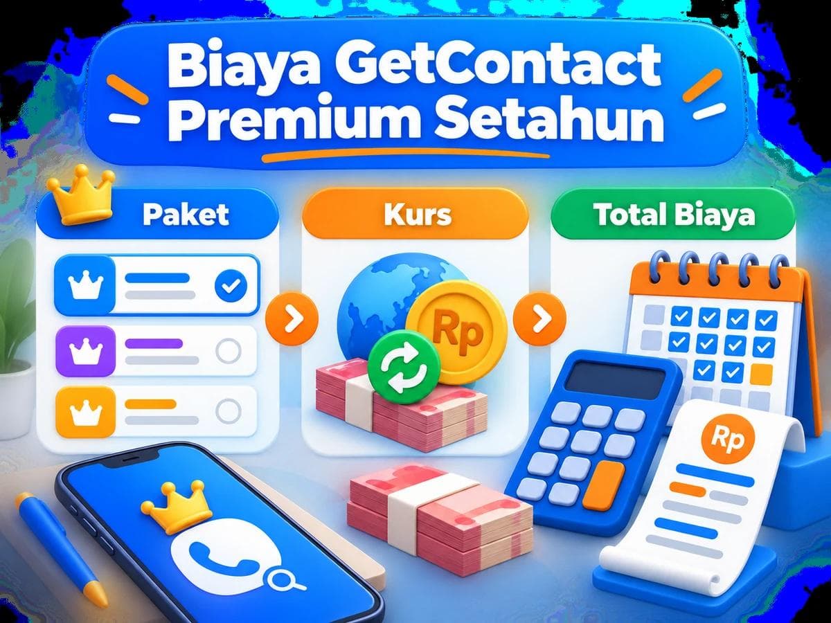 Berapa Total Biaya Langganan GetContact Premium Setahun dari Indonesia