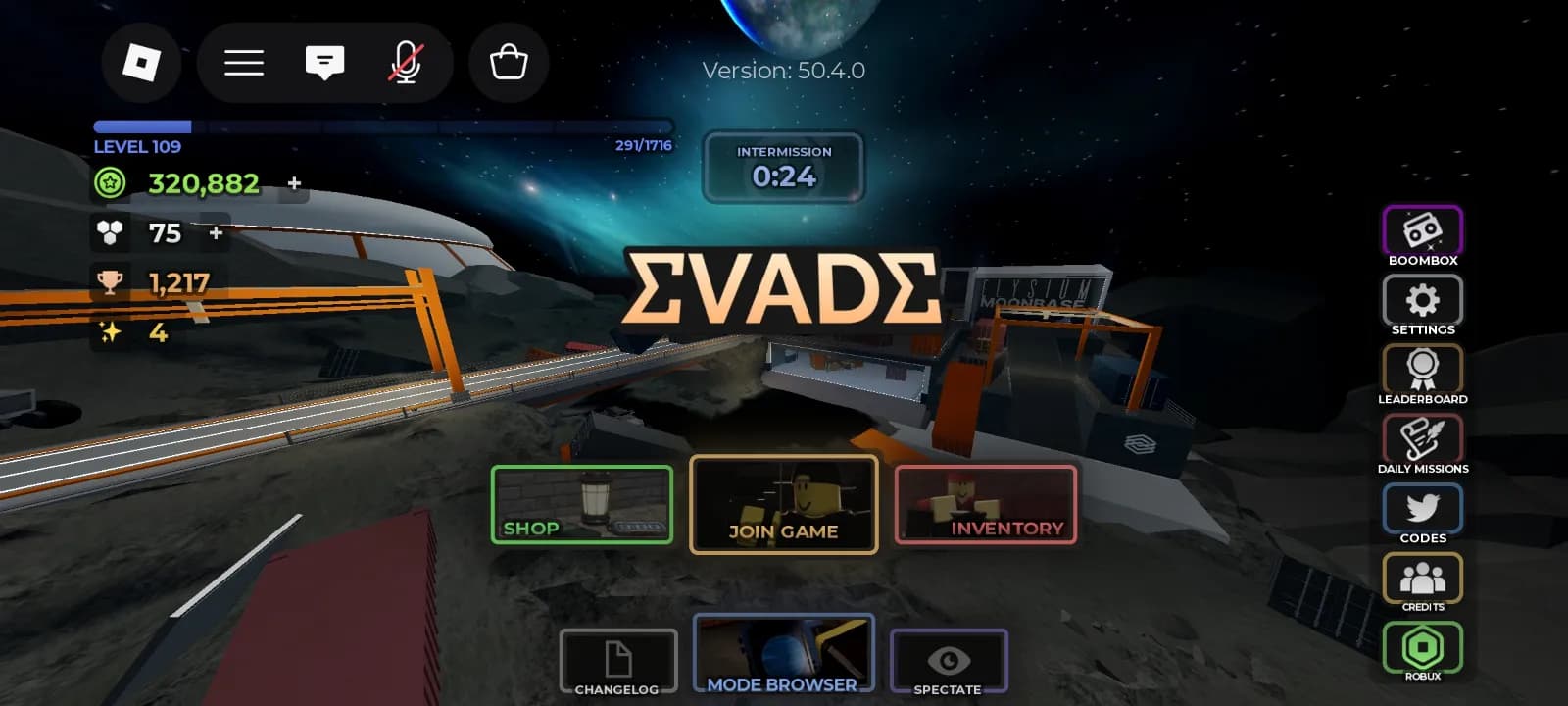 🔥 AKUN EVADE LEVEL 109 + GAMEPASS LENGKAP 🔥 Detail Akun: Level: 109 Gamepass: Music Carry 1 Carry 2