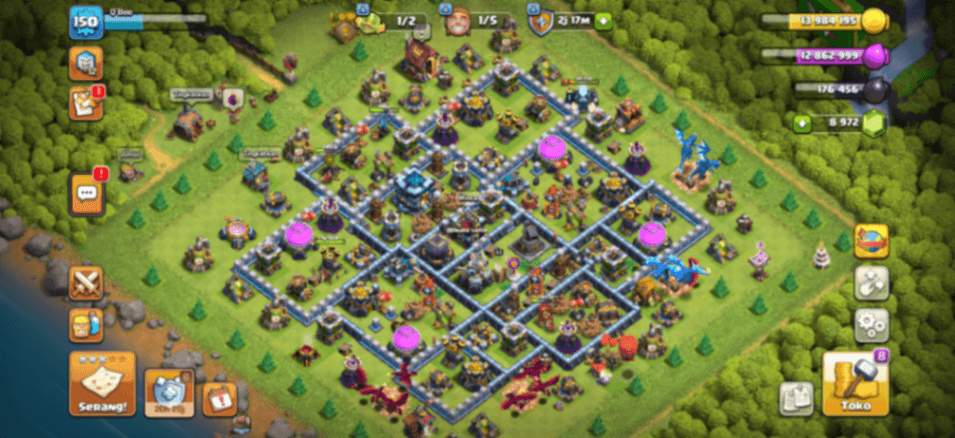 Akun coc full up TH12